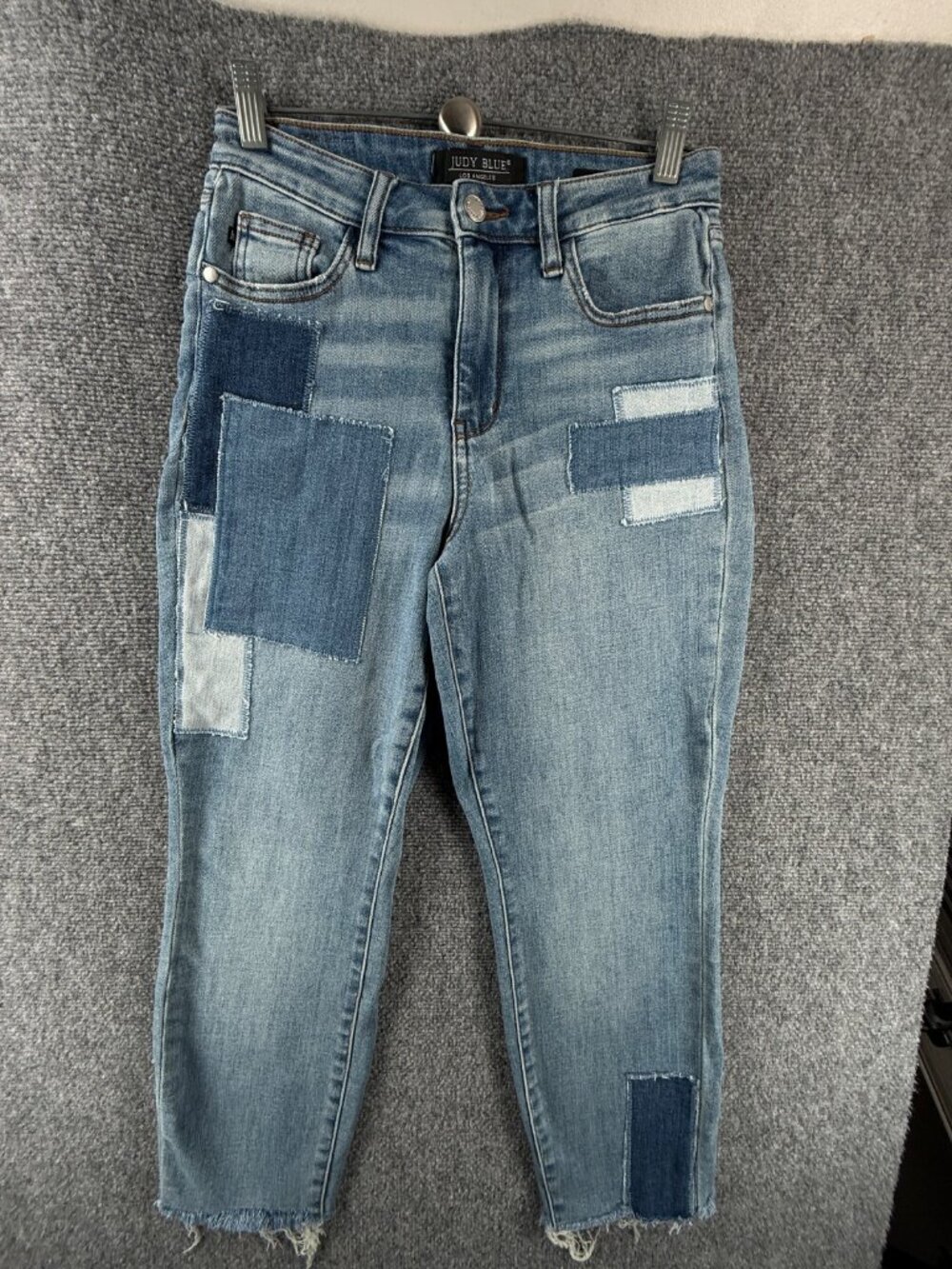 Judy Blue Jeans Women Patchwork Boyfriend Fit 3/26 Cotton Blend ACTL 26X25